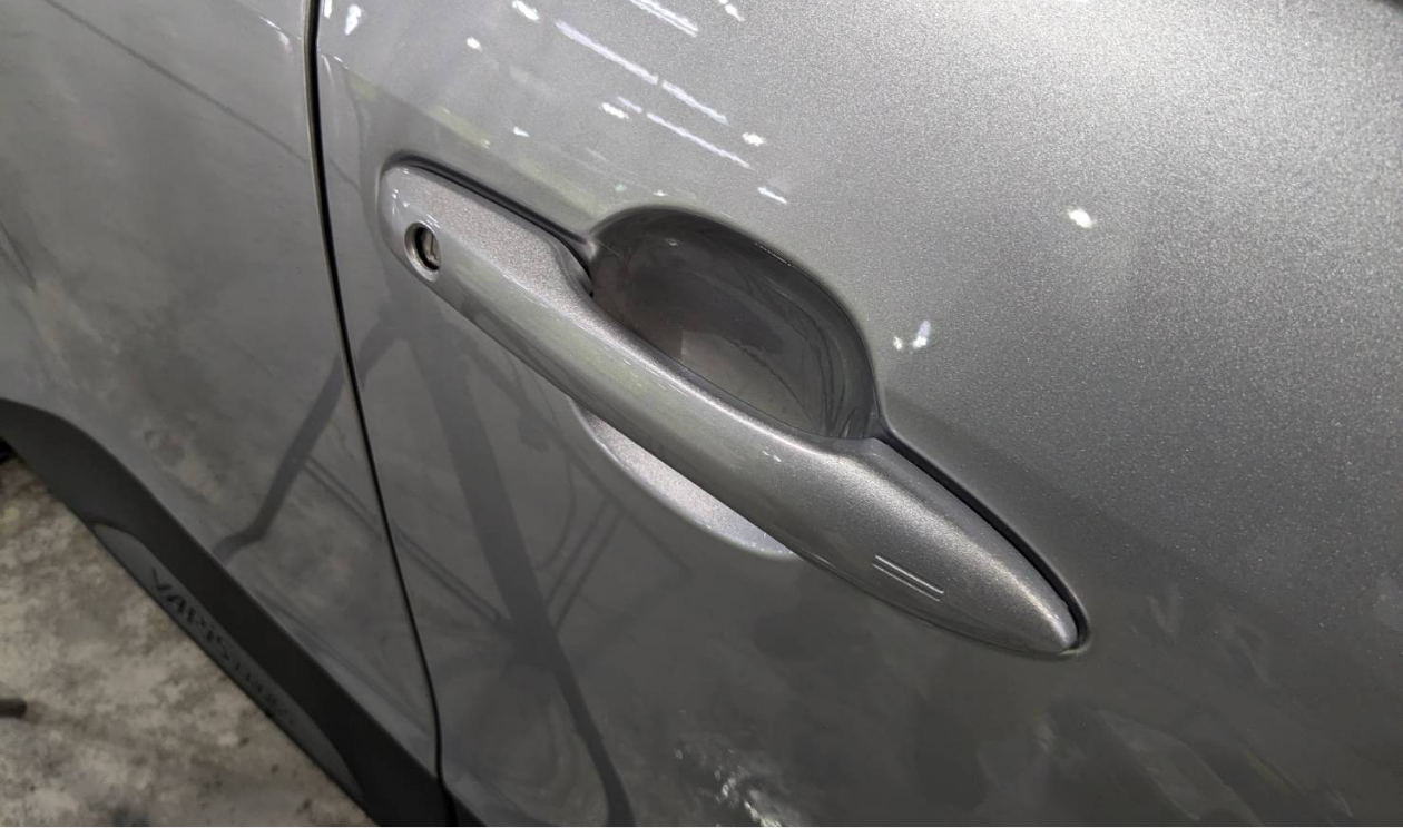 プロテクションフィルム施工後のドアカップ